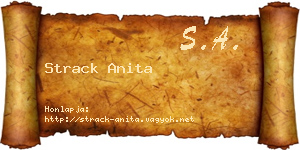 Strack Anita névjegykártya